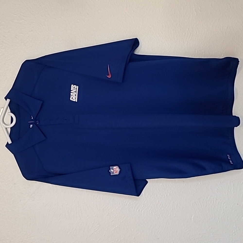 New York Giants Mens Polo Shirt Nike Dri Fit NFL On Field Apparel Size XL